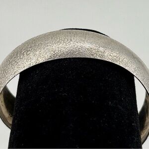 Textured Sterling Silver Cuff Bracelet 7.5” 26.05 grams